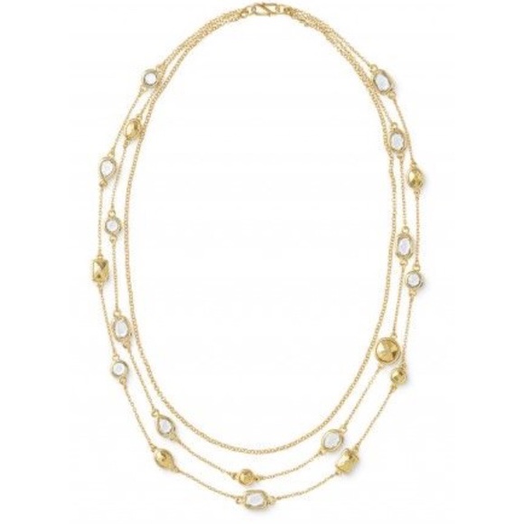 Stella & Dot | RetiredRare [V] Glimmering Haley Gold/Crystal Layering Ne… - Picture 2 of 6